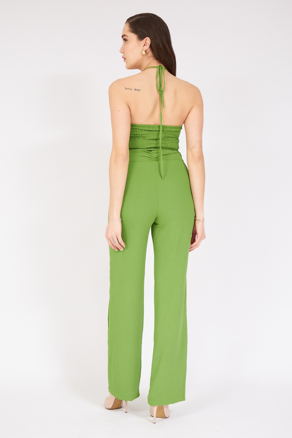 Crop Top Takım Yeşil 1290