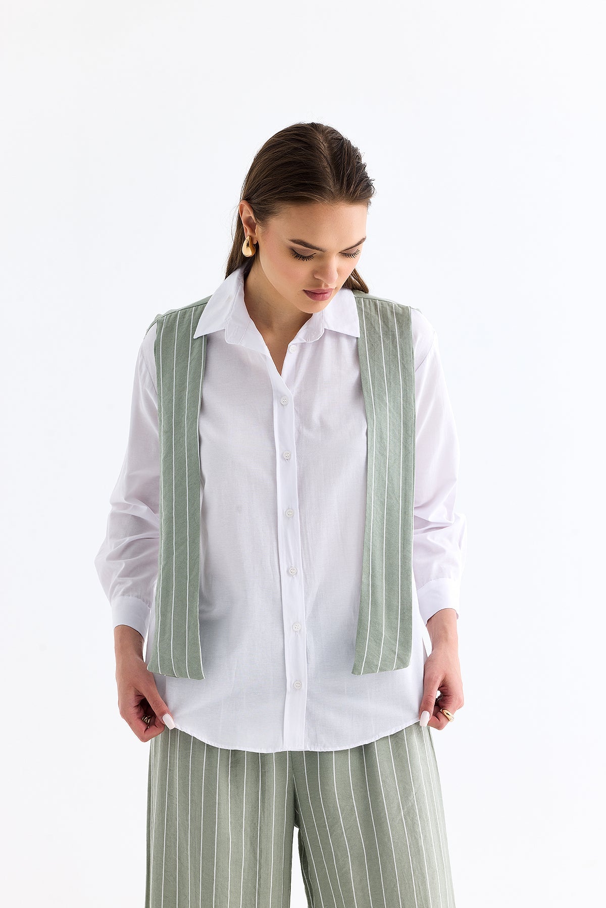 Gömlek Pantolon Takım Mint 6741