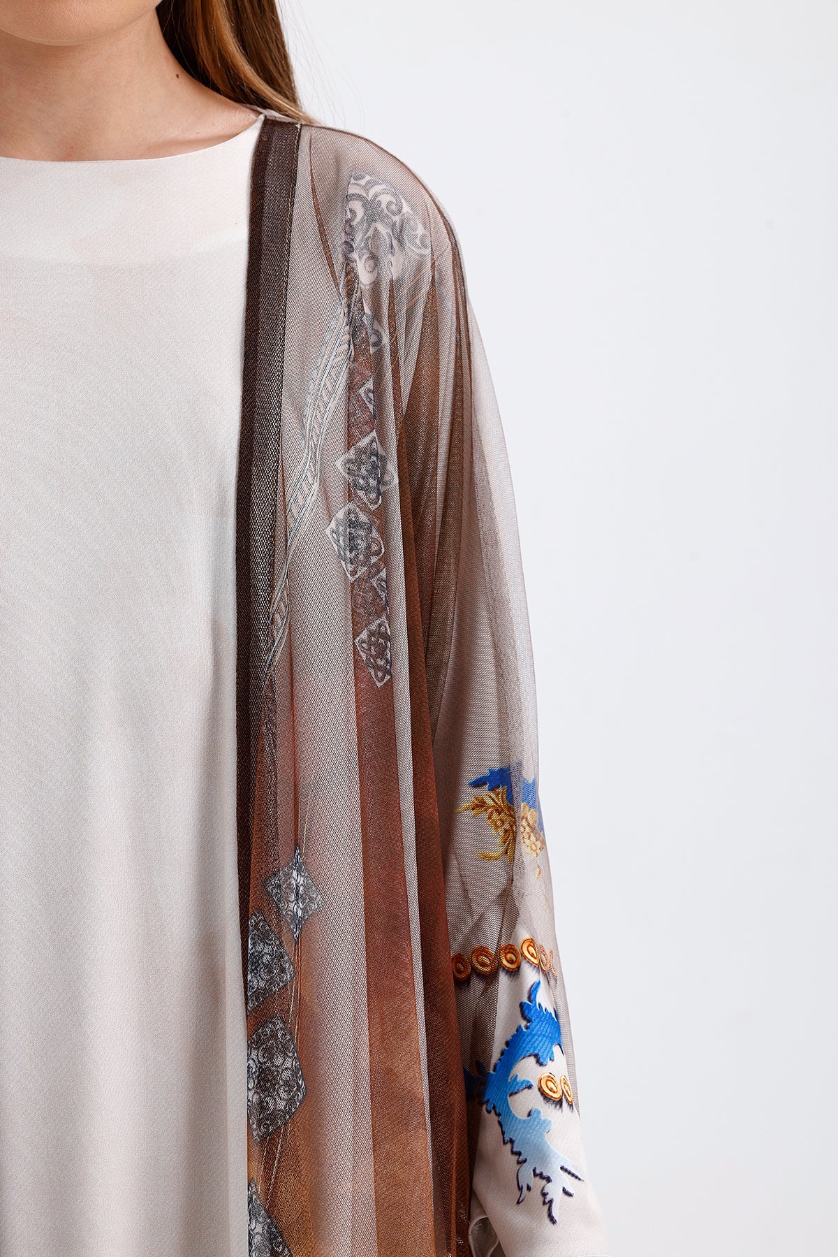 Uzun Tüllü Kimono 3044