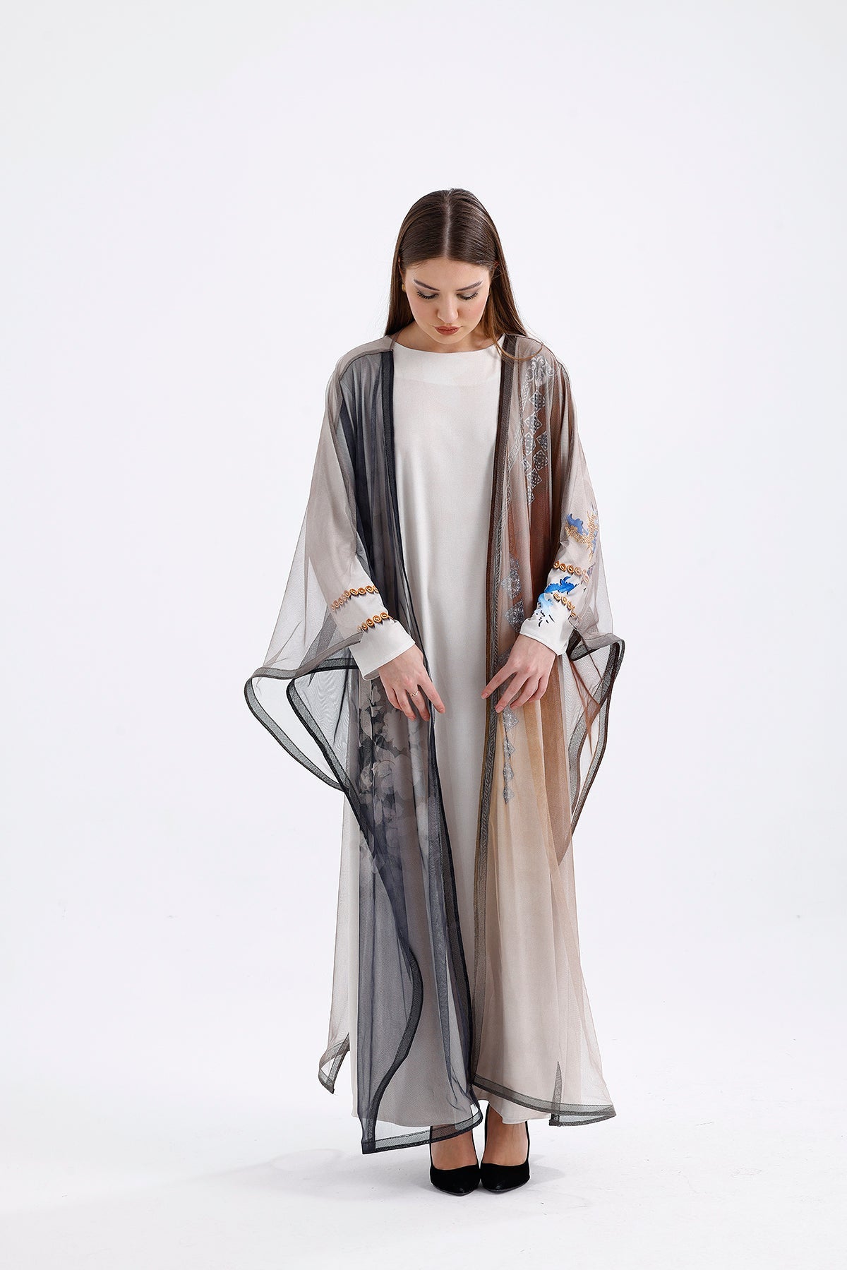 Uzun Tüllü Kimono 3044