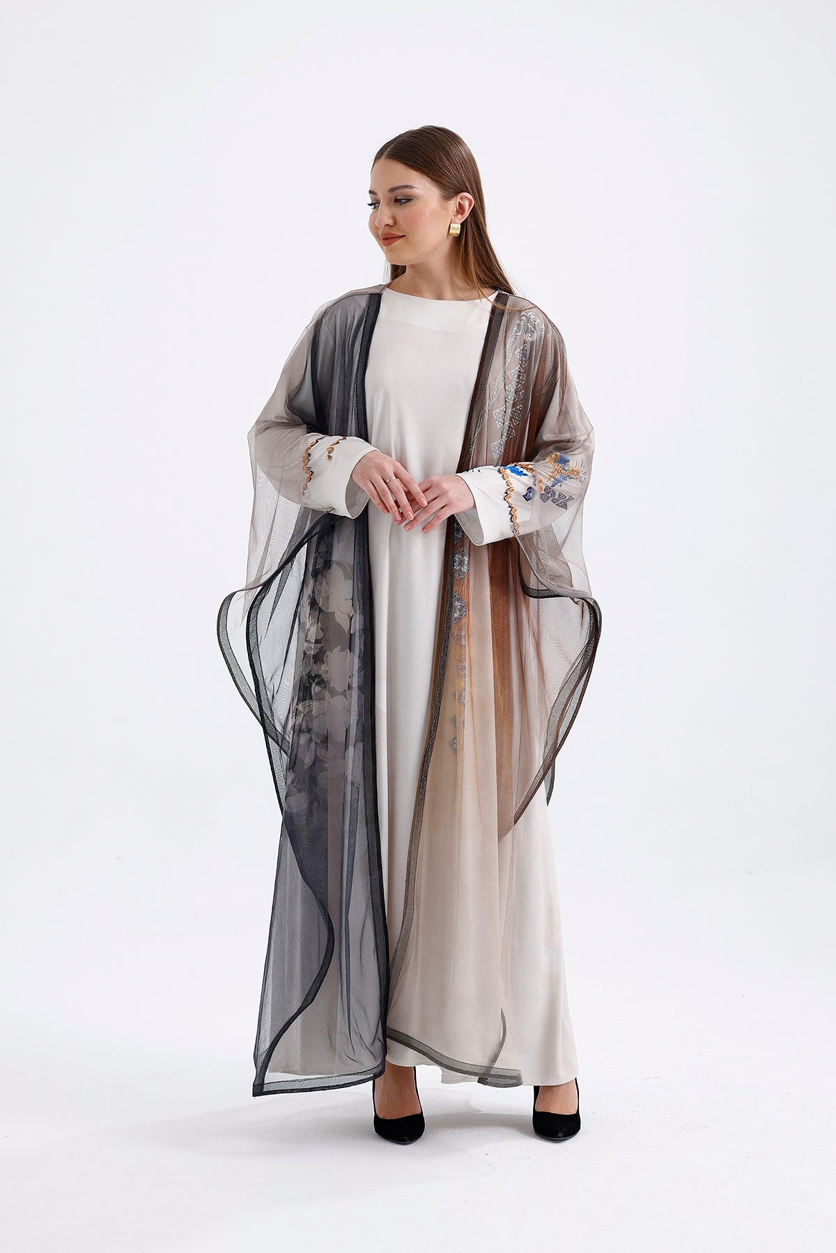 Uzun Tüllü Kimono 3044