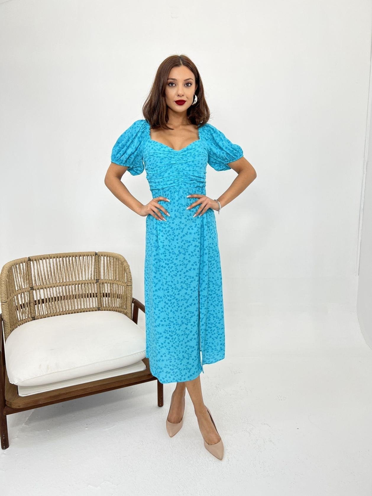 Olivia Elbise Mavi 7040