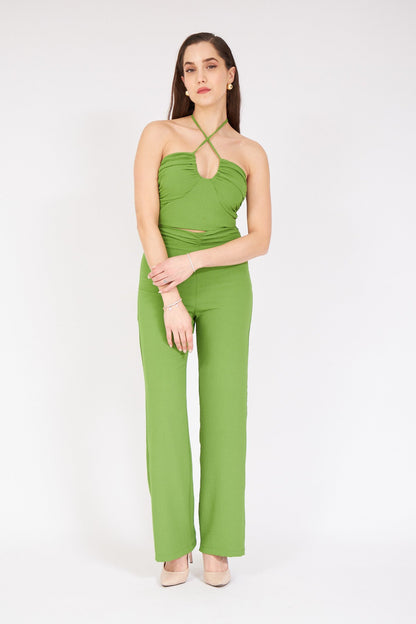 Crop Top Takım Yeşil 1290