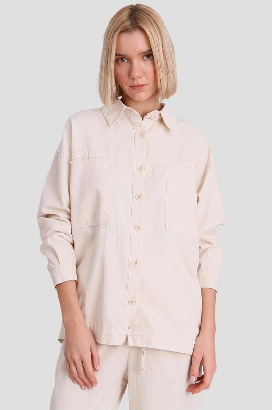 Gabardin Püsküllü Gömlek 4764
