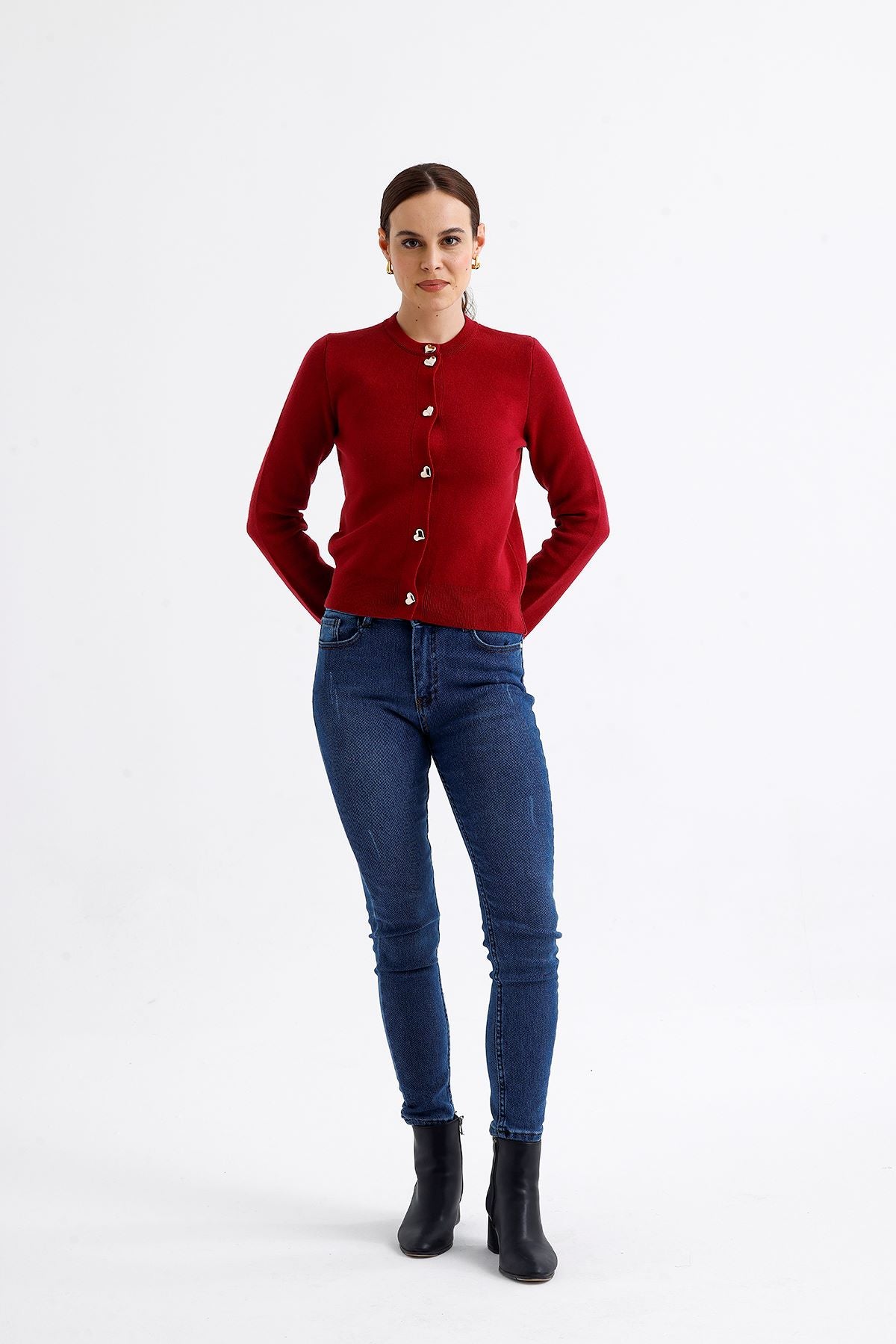 Hırka Bordo 9811