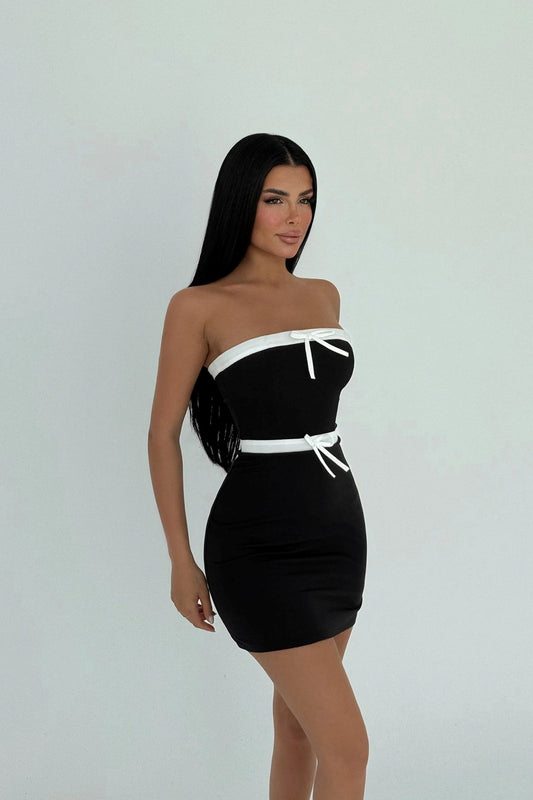 Nava Mini Elbise Siyah 2488