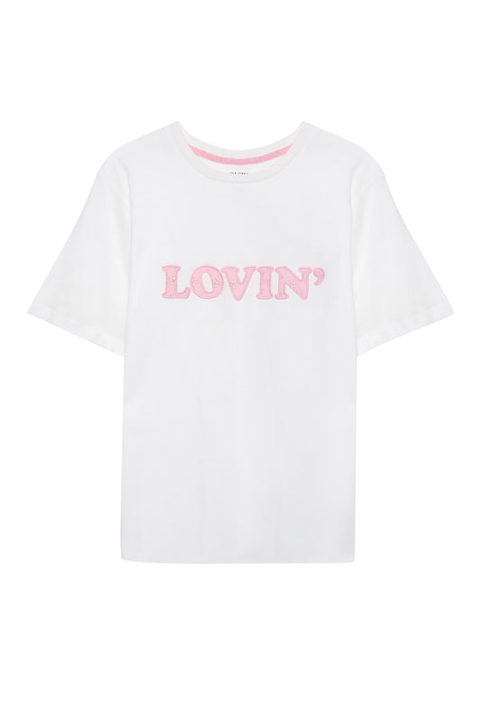 Nakış Detaylı T-Shirt Ekru 0345